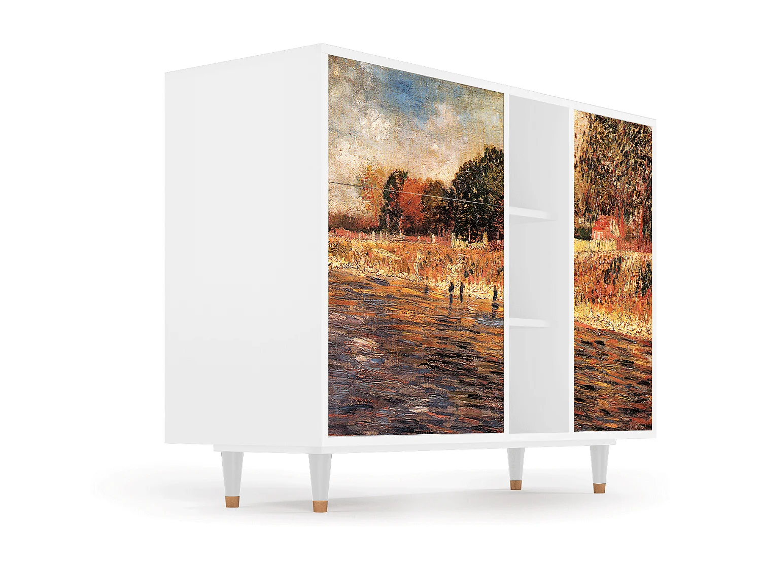 Aparador - 125x98x48 cm - BS2 - The Banks, Branco