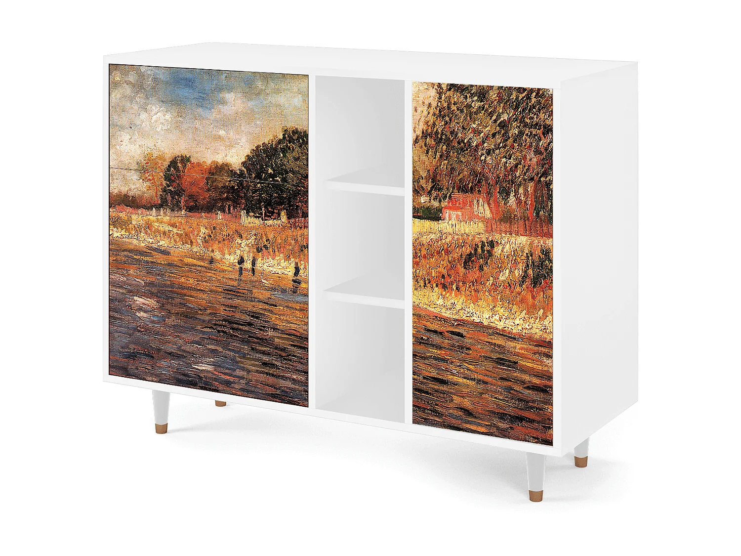 Aparador - 125x98x48 cm - BS2 - The Banks, Blanco