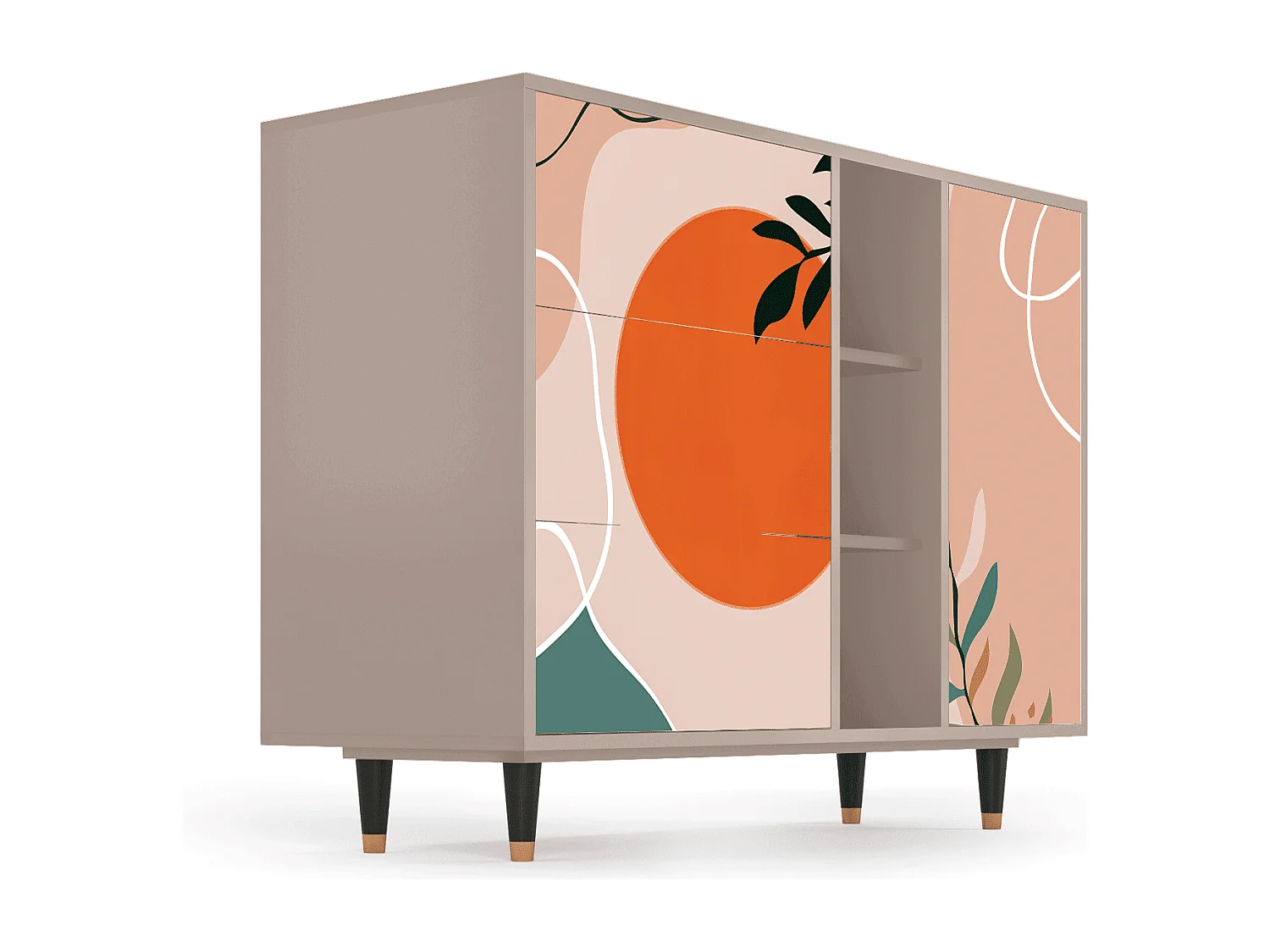 Sideboard - 125x98x48 cm - BS2 - Artwork, Latte