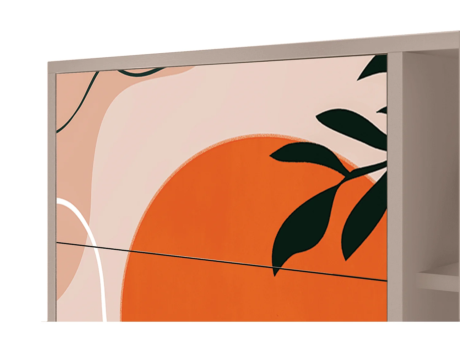 Sideboard - 125x98x48 cm - BS2 - Artwork, Latte
