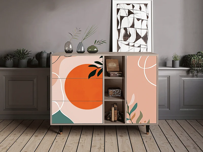 Buffet - 125x98x48 cm - BS2 - Artwork, Latte