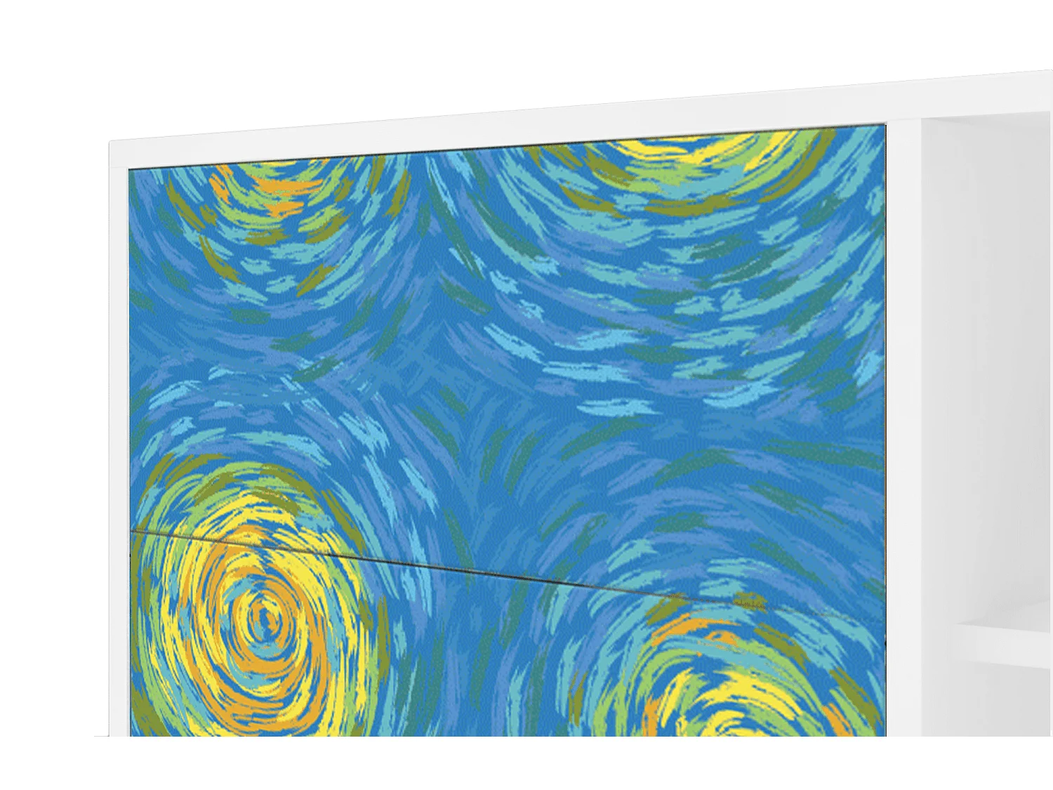 Sideboard - 125x98x48 cm - BS2 - Van Gogh Lights, Weiß