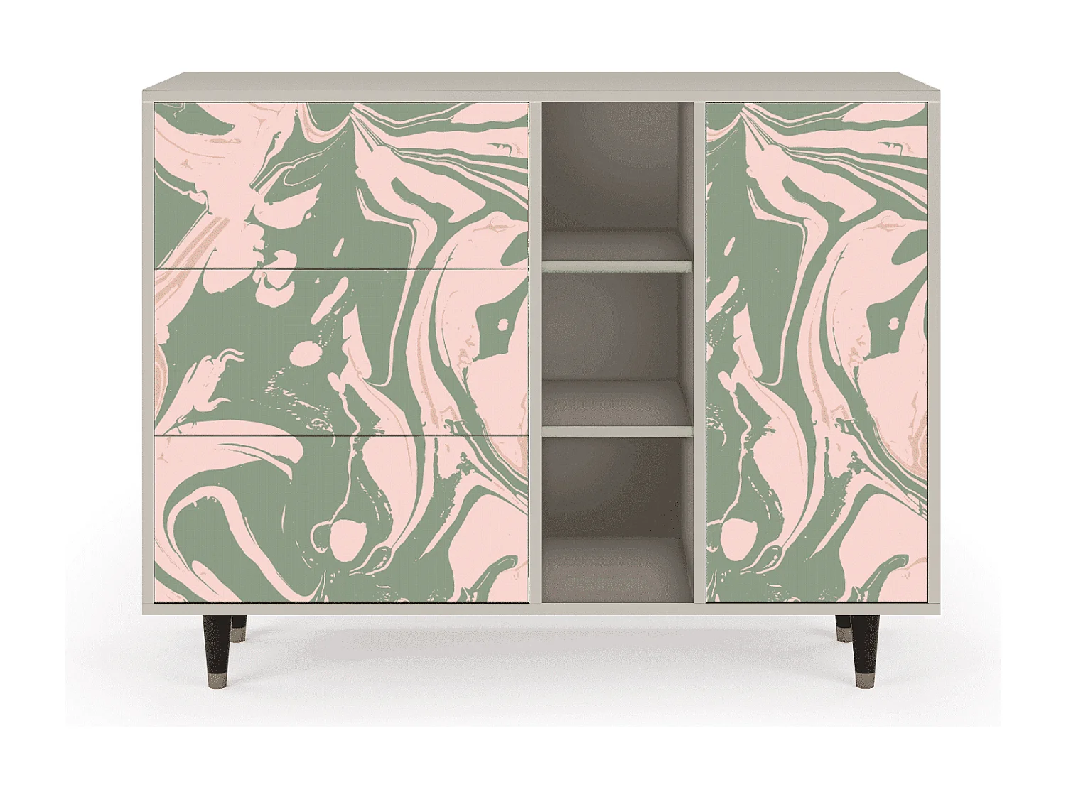 Dressoir - 125x98x48 cm - BS2 - Aquarelle, Zand