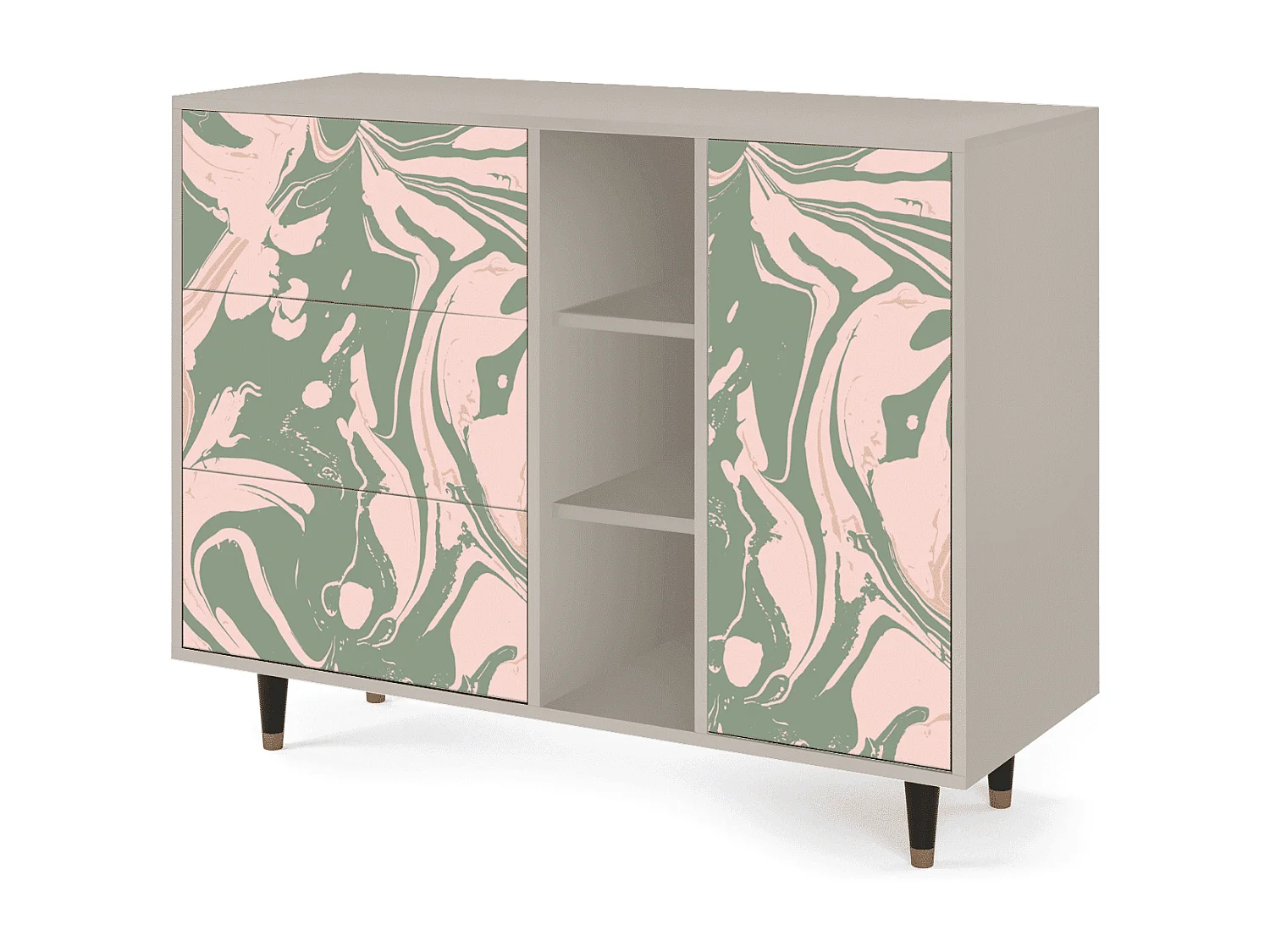 Dressoir - 125x98x48 cm - BS2 - Aquarelle, Zand