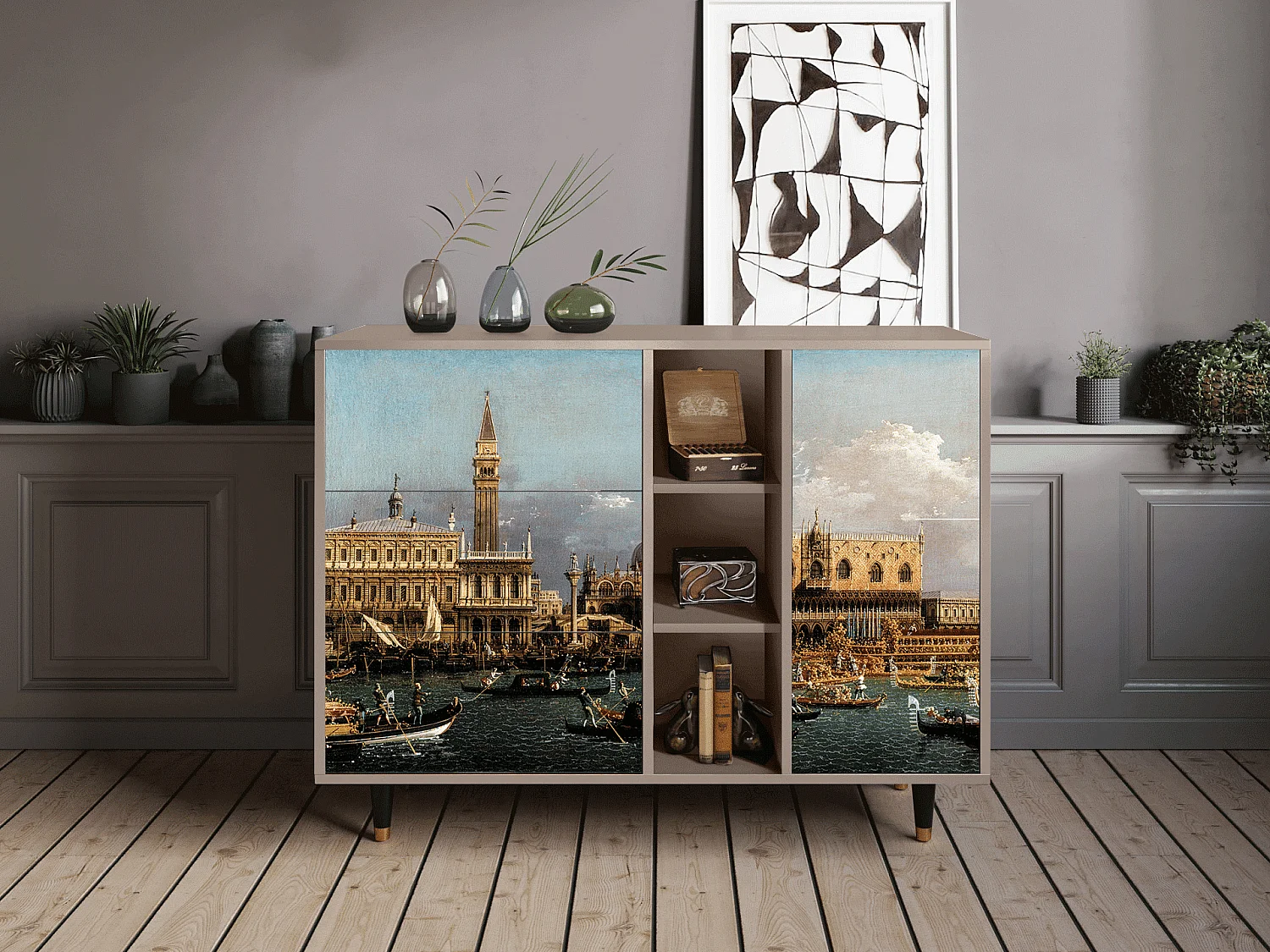 Kredens - 125x98x48 cm - BS2 - The Bucintoro, Latte