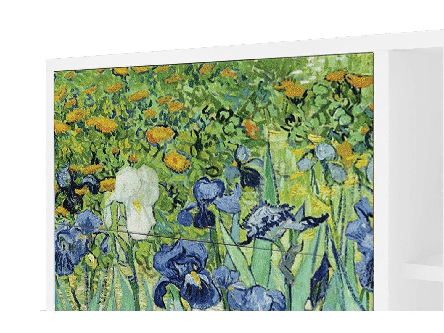 Credenza - 125x98x48 cm - BS2 - Irises , Bianco