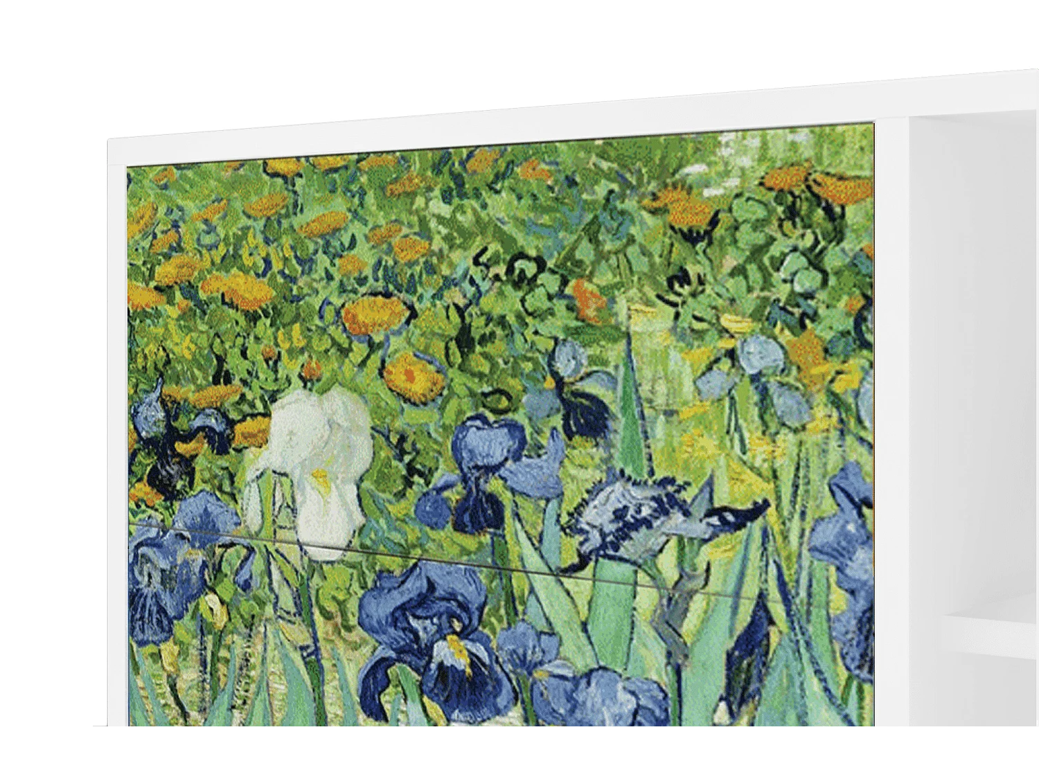 Credenza - 125x98x48 cm - BS2 - Irises , Bianco