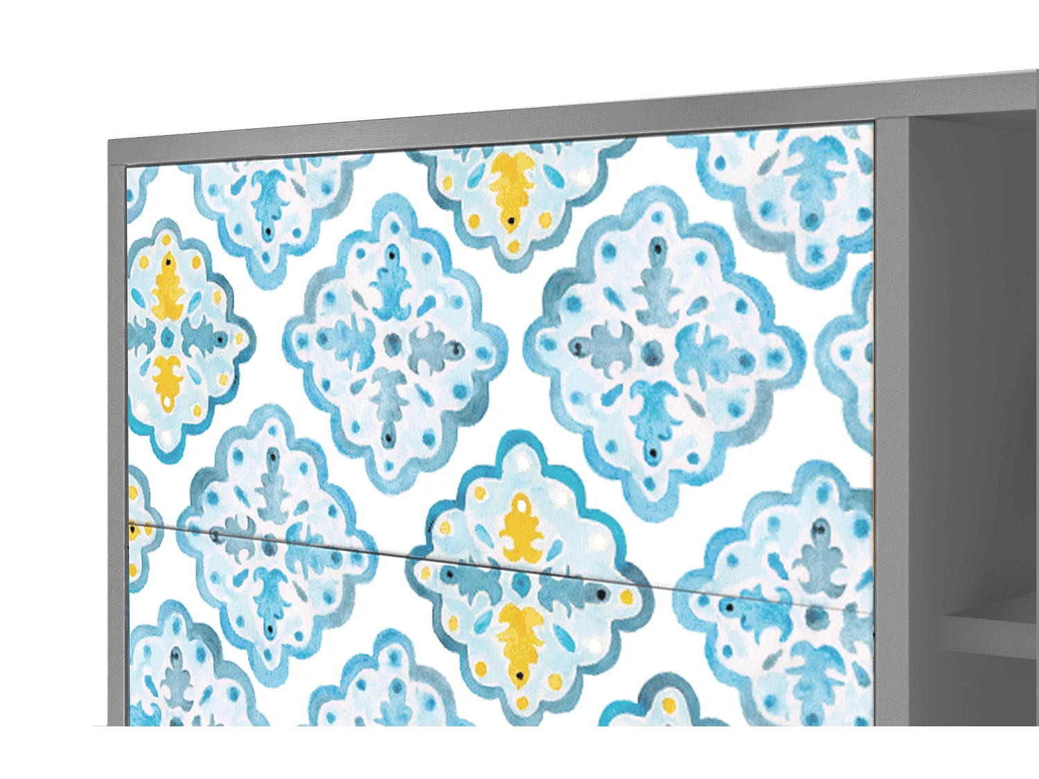 Credenza - 125x98x48 cm - BS2 - Portugese tiles, Grigio