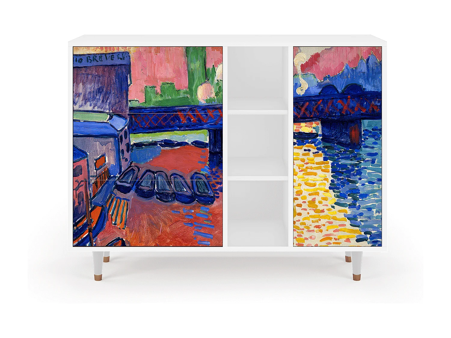 Buffet - 125x98x48 cm - BS2 - Charing Cross Bridge, Blanc