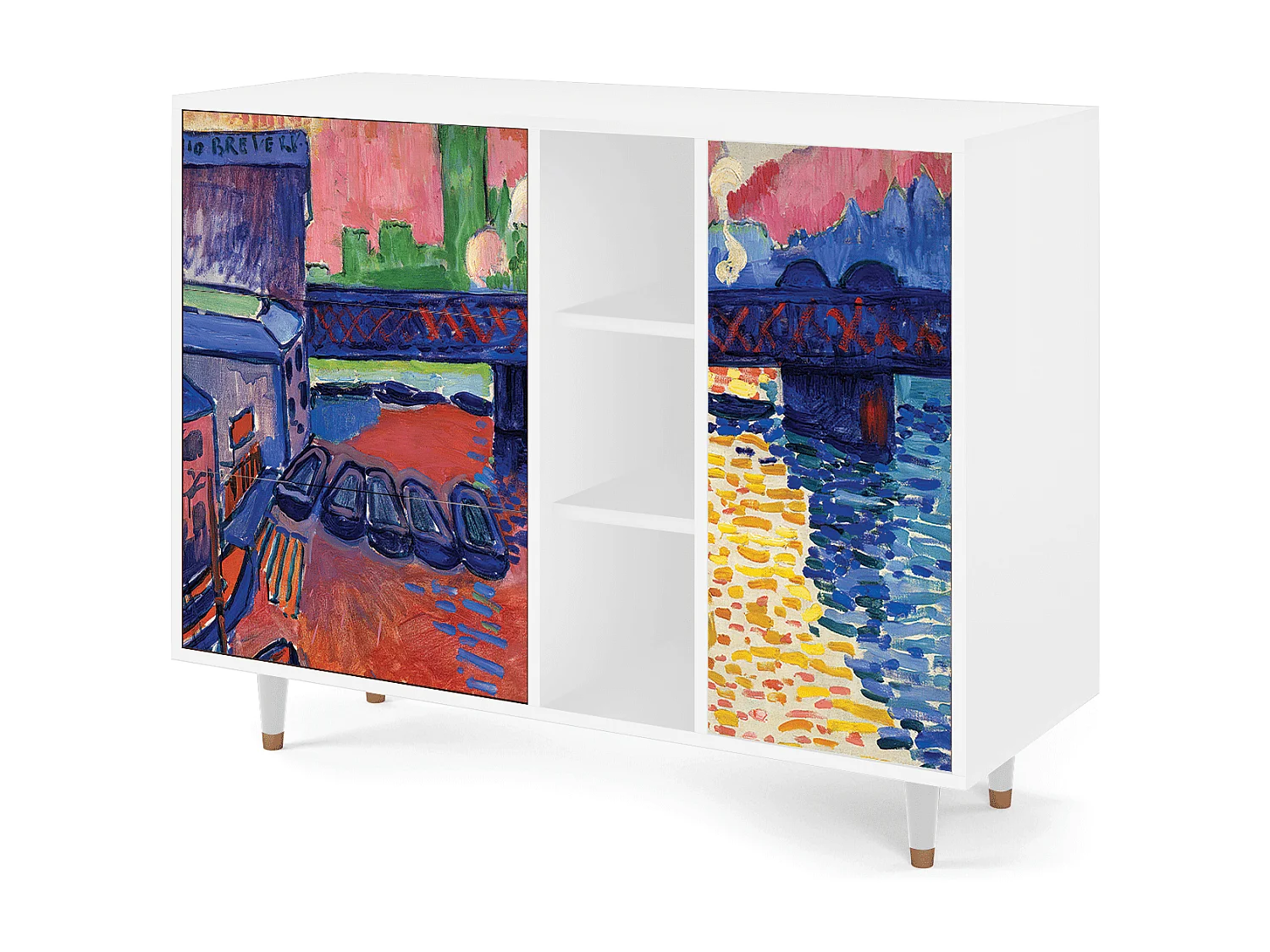 Buffet - 125x98x48 cm - BS2 - Charing Cross Bridge, Blanc