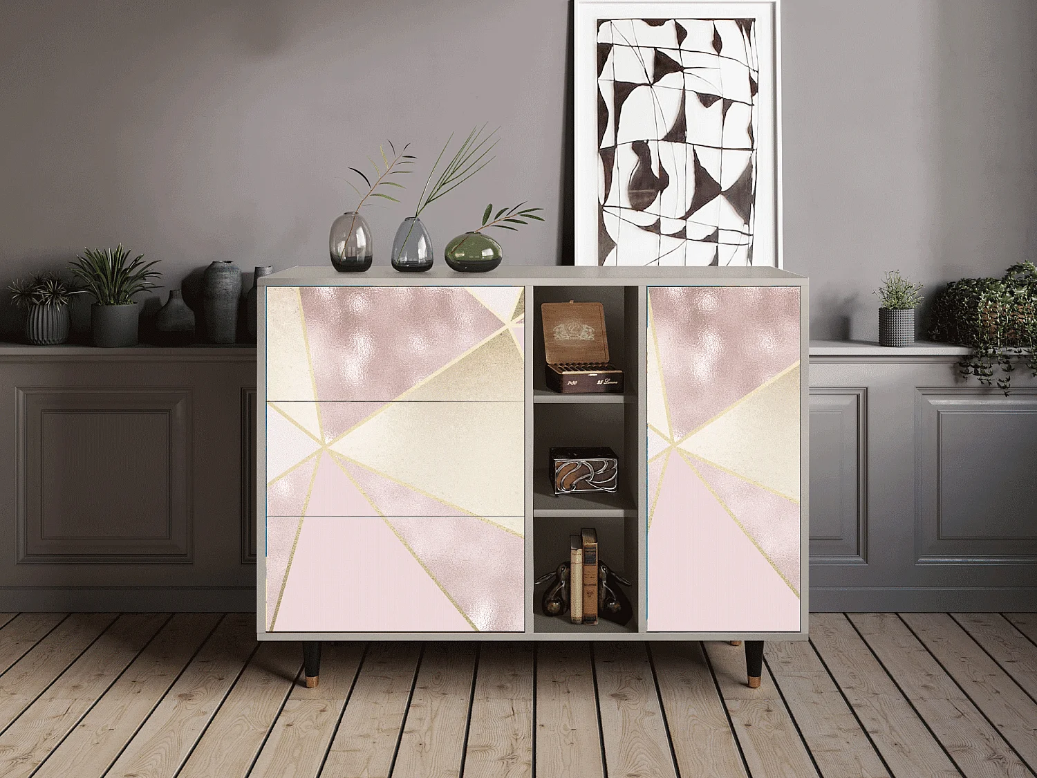 Buffet - 125x98x48 cm - BS2 - Cosmopolitan Diva, Sable