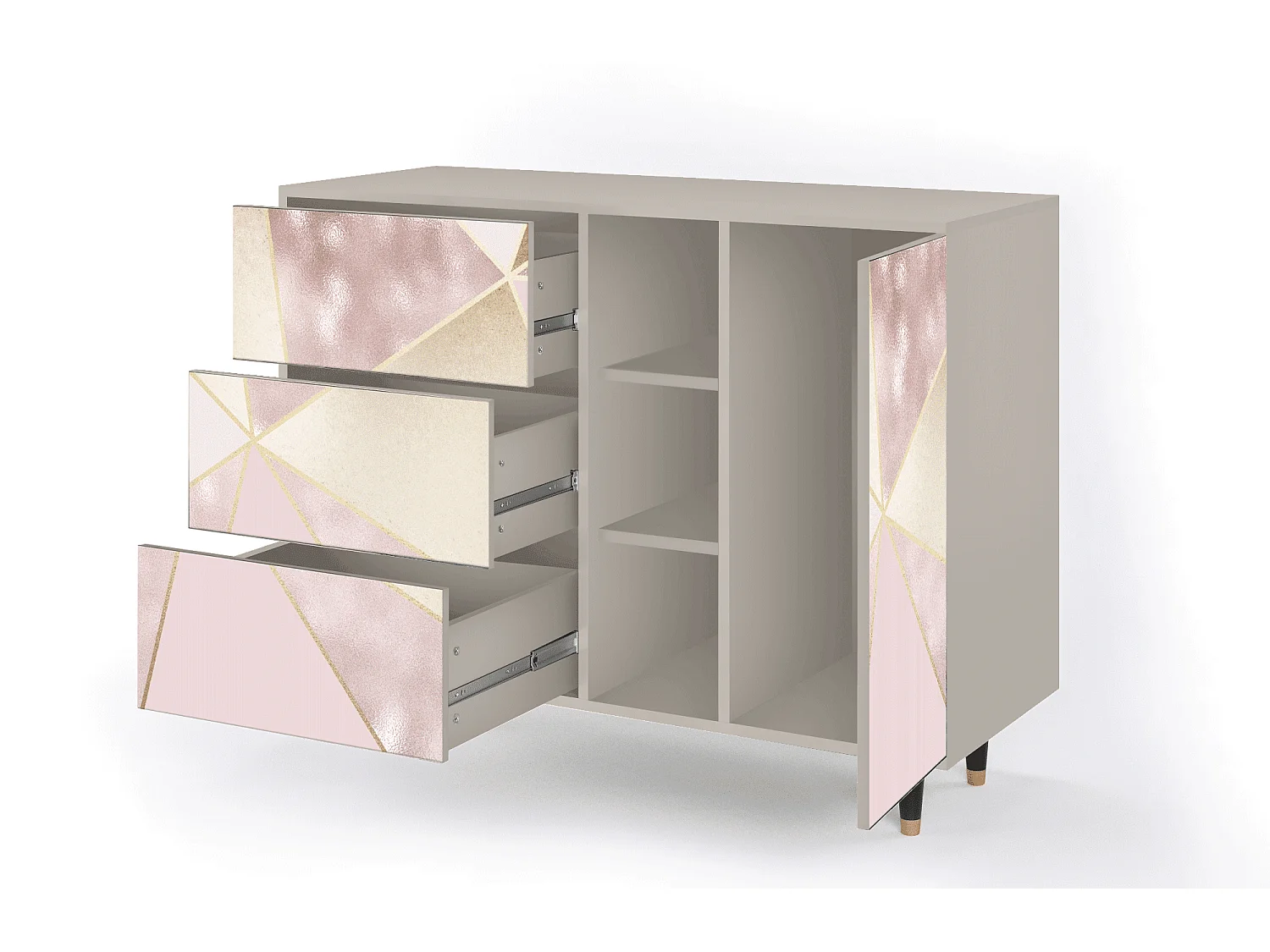 Buffet - 125x98x48 cm - BS2 - Cosmopolitan Diva, Sable