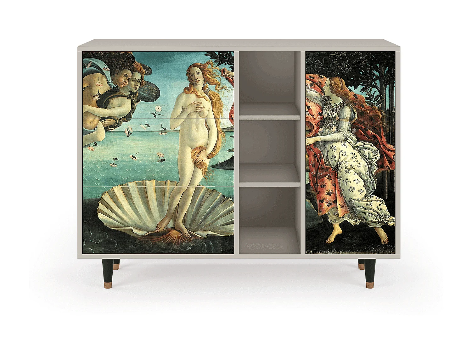 Aparador - 125x98x48 cm - BS2 - The Birth of Venus, Areia