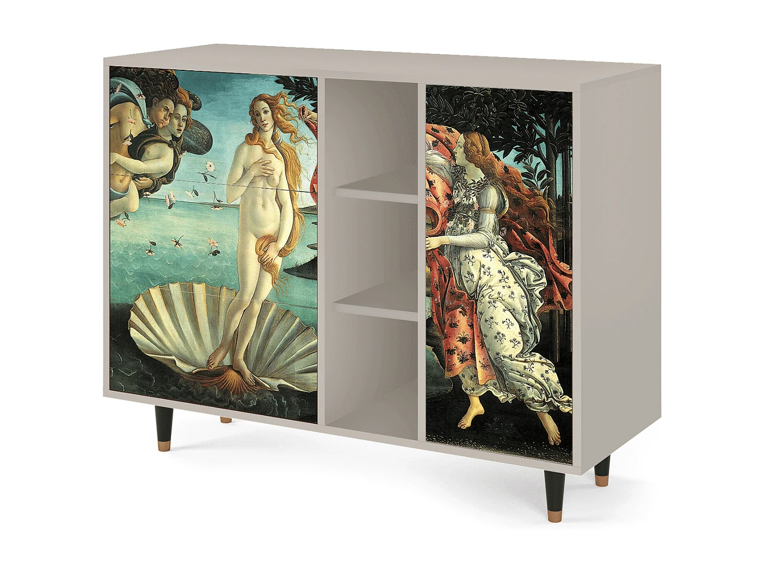 Aparador - 125x98x48 cm - BS2 - The Birth of Venus, Areia