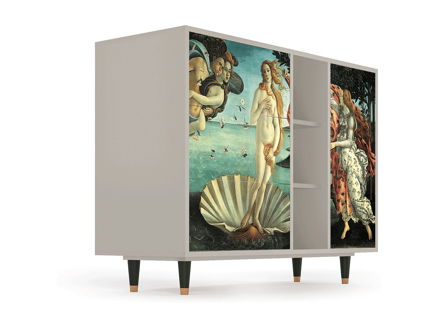 Aparador - 125x98x48 cm - BS2 - The Birth of Venus, Areia