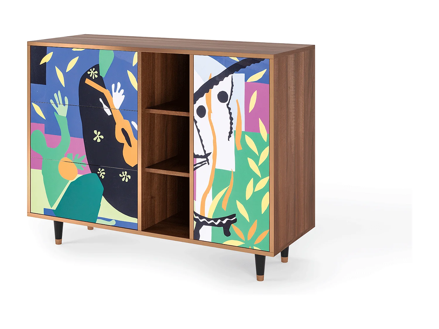 Buffet - 125x98x48 cm - BS2 - La Tristesse du Roi, Noyer