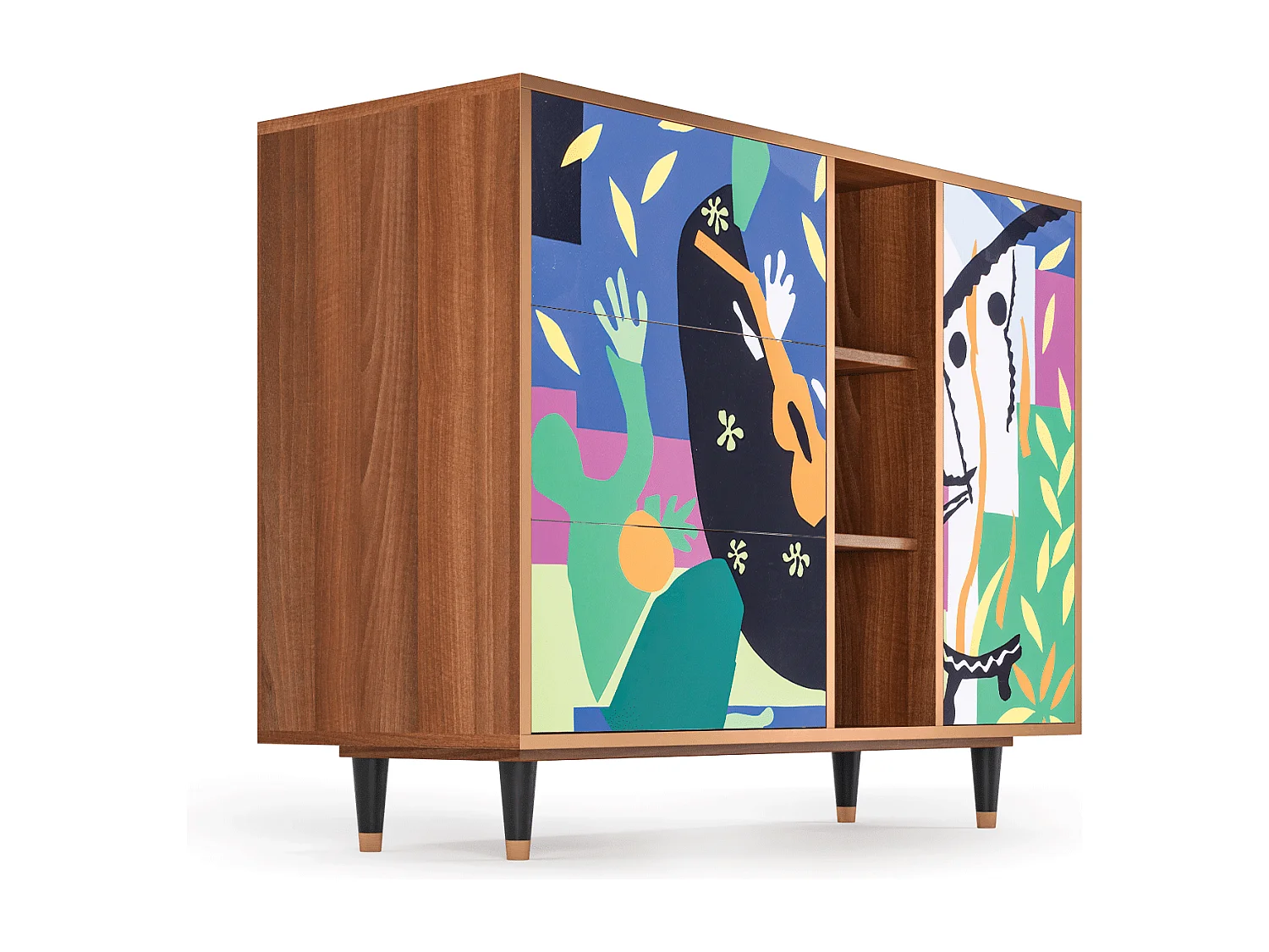 Buffet - 125x98x48 cm - BS2 - La Tristesse du Roi, Noyer