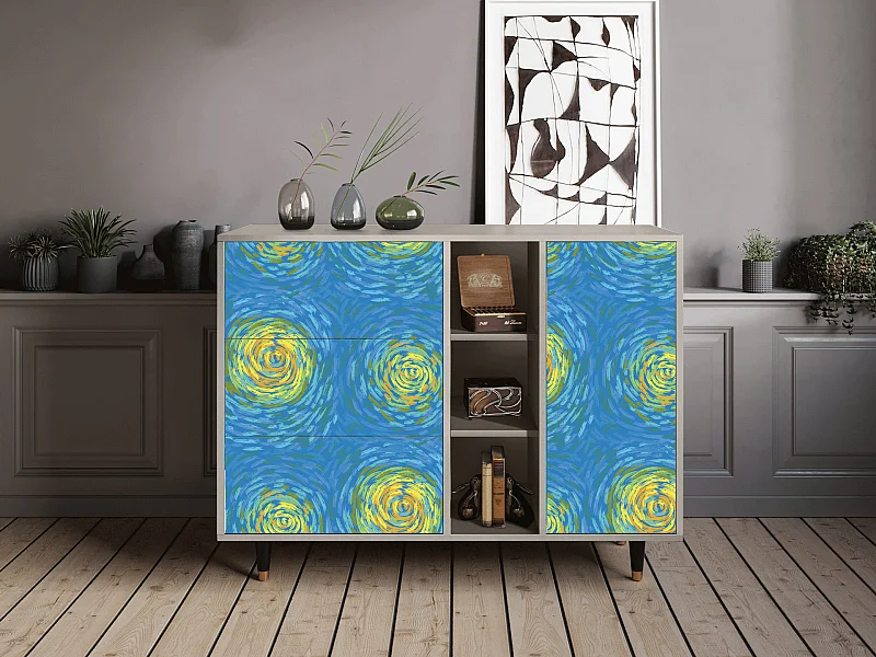 Buffet - 125x98x48 cm - BS2 - Van Gogh Lights, Sable