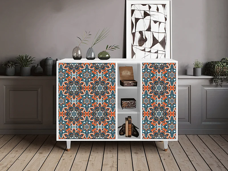 Dressoir - 125x98x48 cm - BS2 - Fire Beetle, Wit