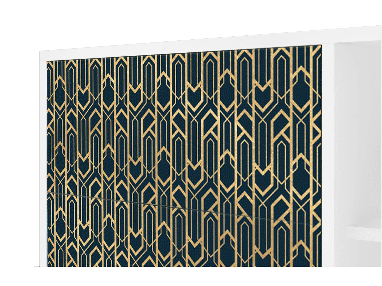 Buffet - 125x98x48 cm - BS2 - Golden Empire, Blanc