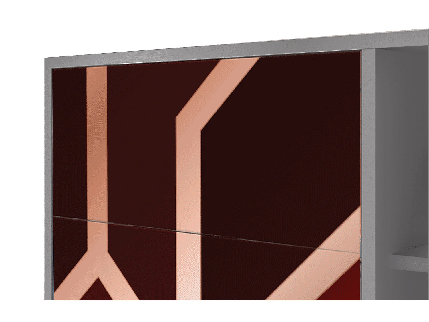 Dressoir - 125x98x48 cm - BS2 - Velvet 1920's, Grijs