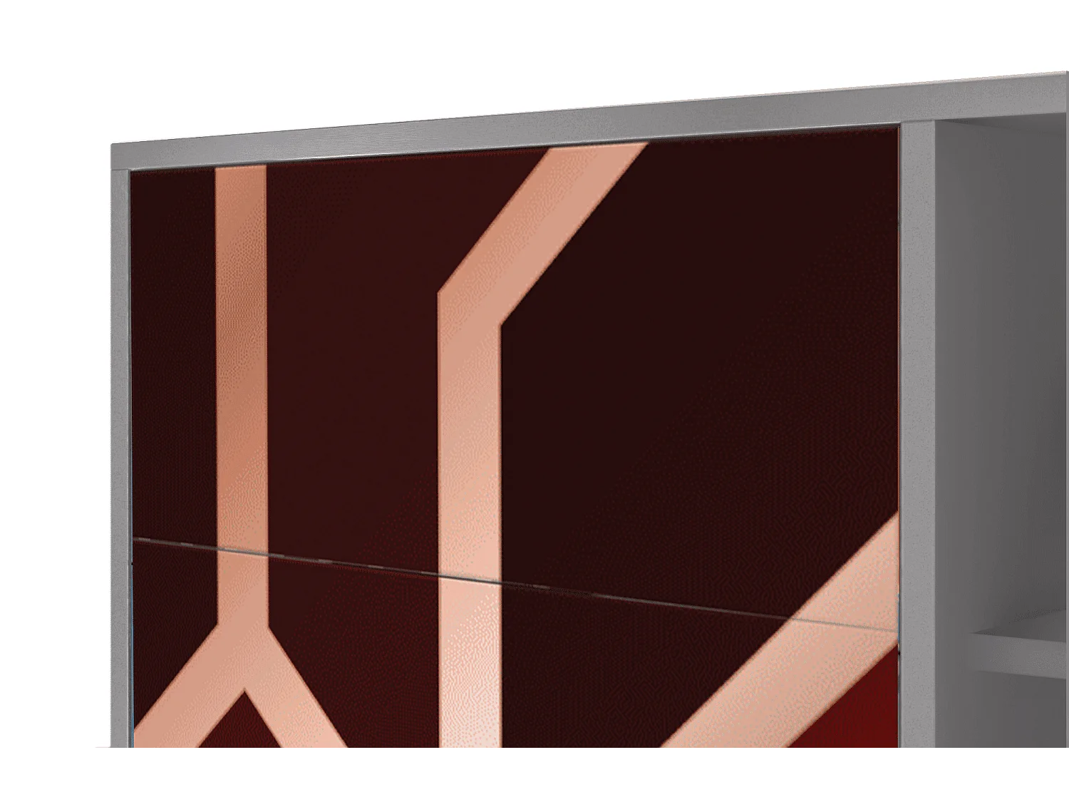 Buffet - 125x98x48 cm - BS2 - Velvet 1920's, Gris