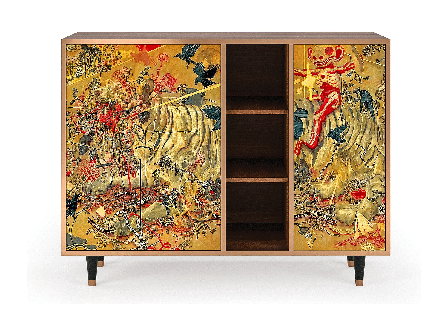 Buffet - 125x98x48 cm - BS2 - Blood by James Jean, Noyer