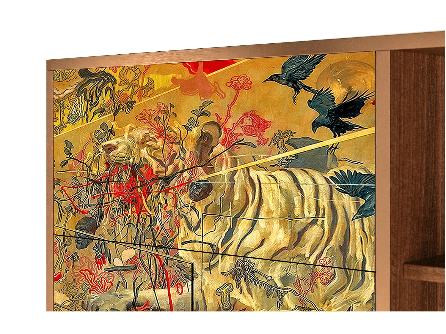 Buffet - 125x98x48 cm - BS2 - Blood by James Jean, Noyer