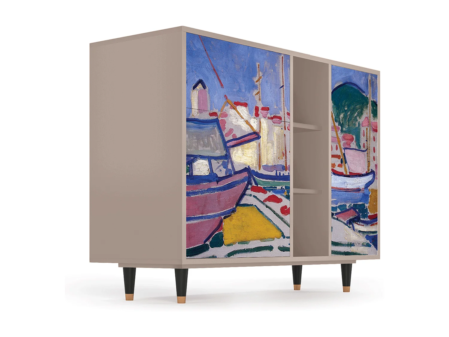 Aparador - 125x98x48 cm - BS2 - The Port of Collioure , Latte