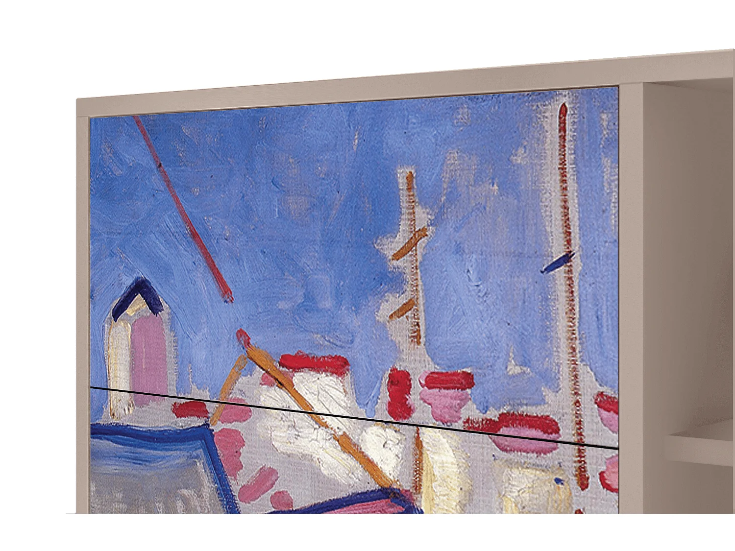 Aparador - 125x98x48 cm - BS2 - The Port of Collioure , Latte