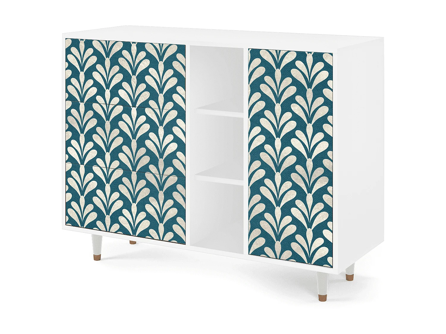 Buffet - 125x98x48 cm - BS2 - Milky Tears, Blanc