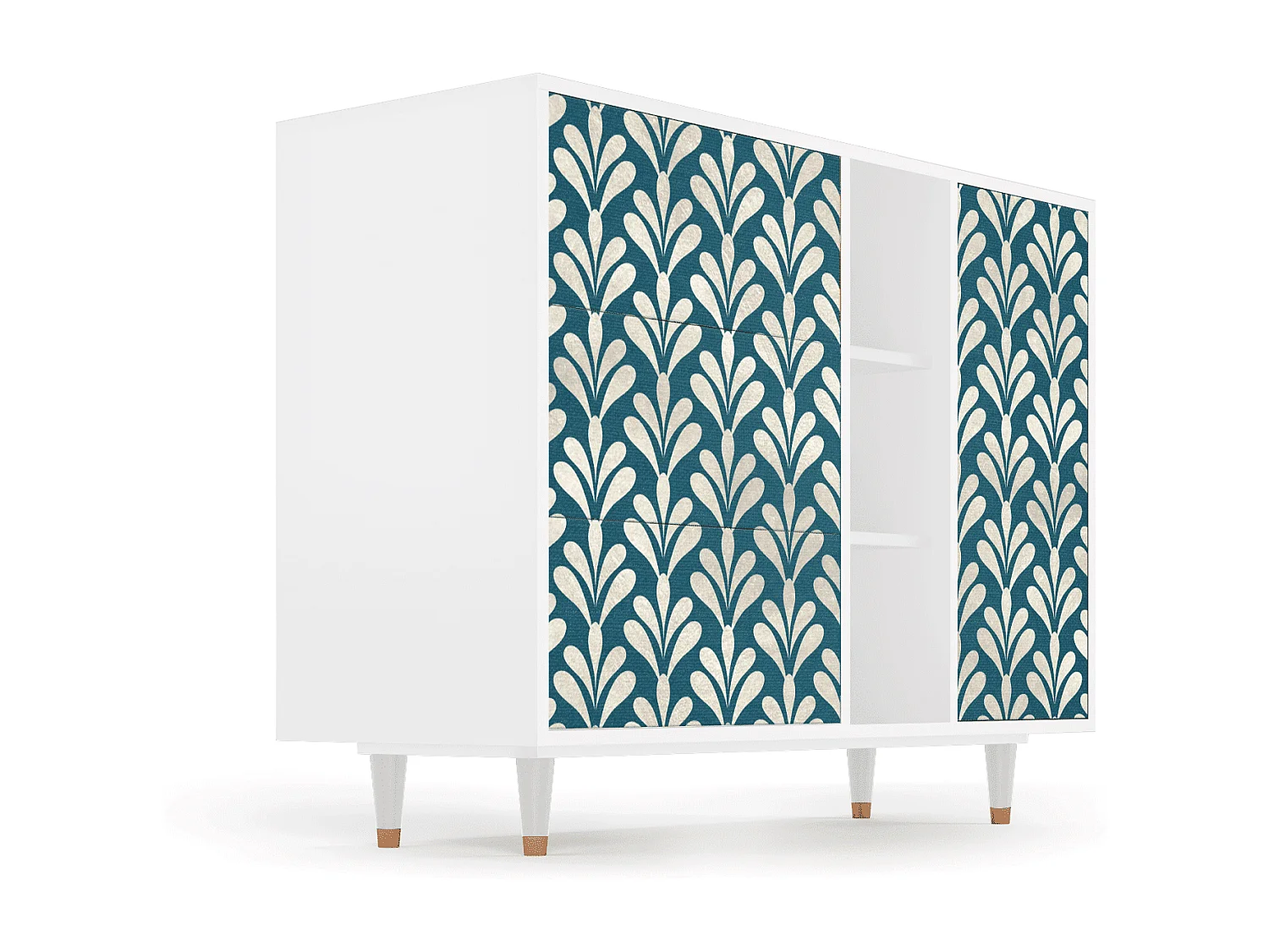 Buffet - 125x98x48 cm - BS2 - Milky Tears, Blanc