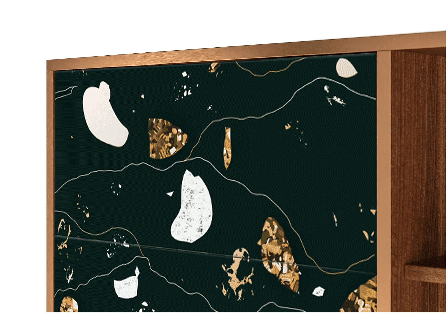 Buffet - 125x98x48 cm - BS2 - Space Rocks, Noyer