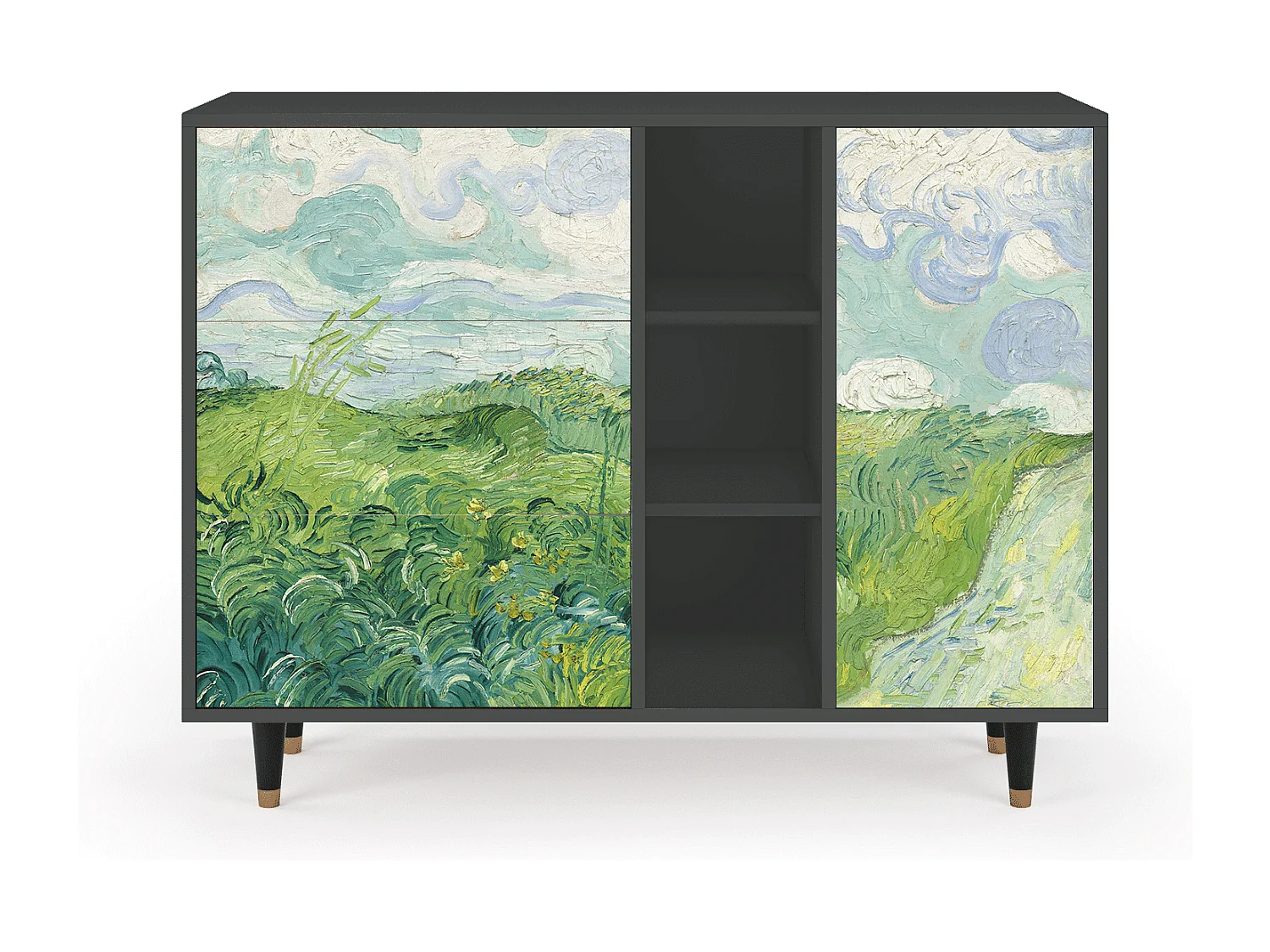 Aparador - 125x98x48 cm - BS2 - Green Wheat Fields, Antracita