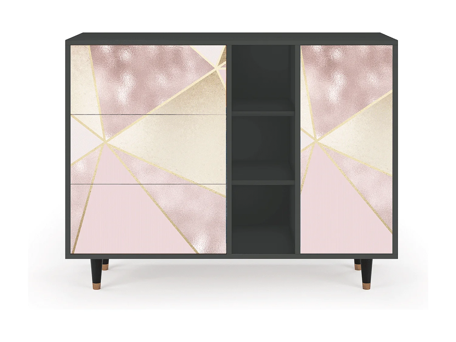 Credenza - 125x98x48 cm - BS2 - Cosmopolitan Diva, Antracite
