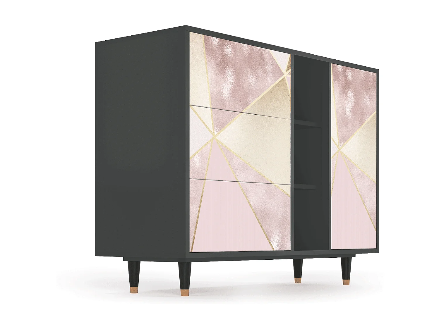 Credenza - 125x98x48 cm - BS2 - Cosmopolitan Diva, Antracite