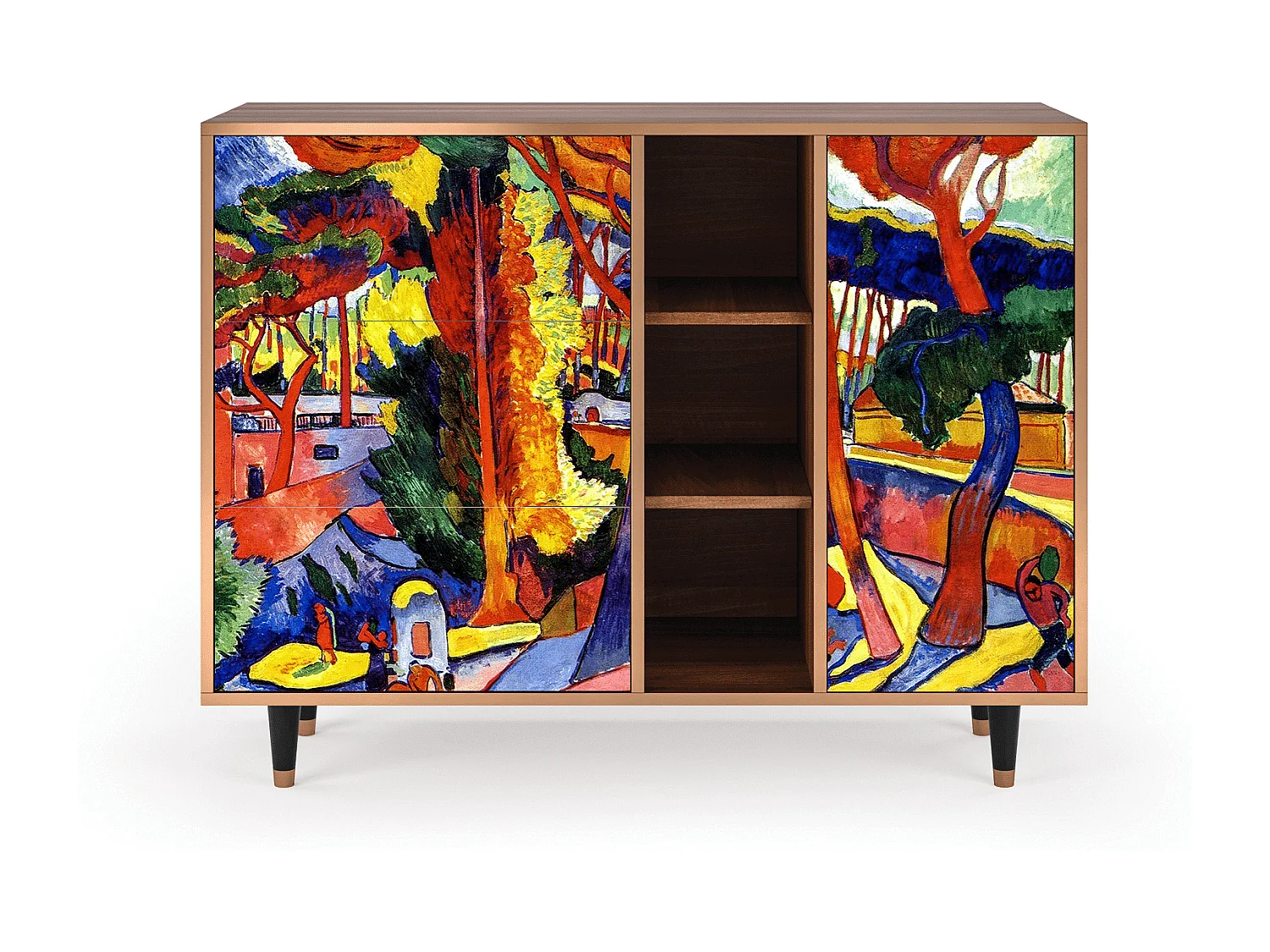 Buffet - 125x98x48 cm - BS2 - The Turning Road, Noyer