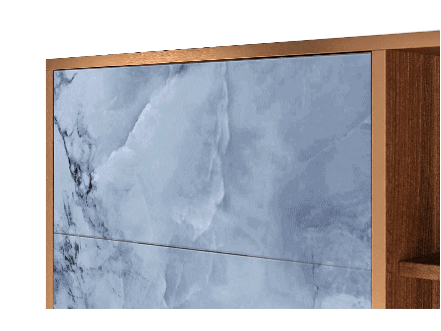 Buffet - 125x98x48 cm - BS2 - Feather Ice, Noyer