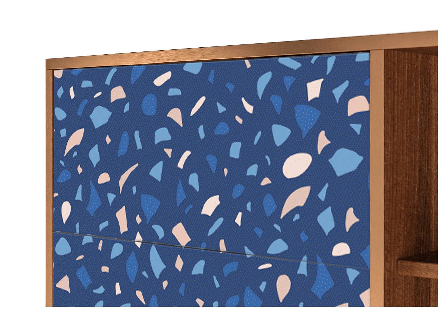 Sideboard - 125x98x48 cm - BS2 - Soap Whirpool, Walnuss