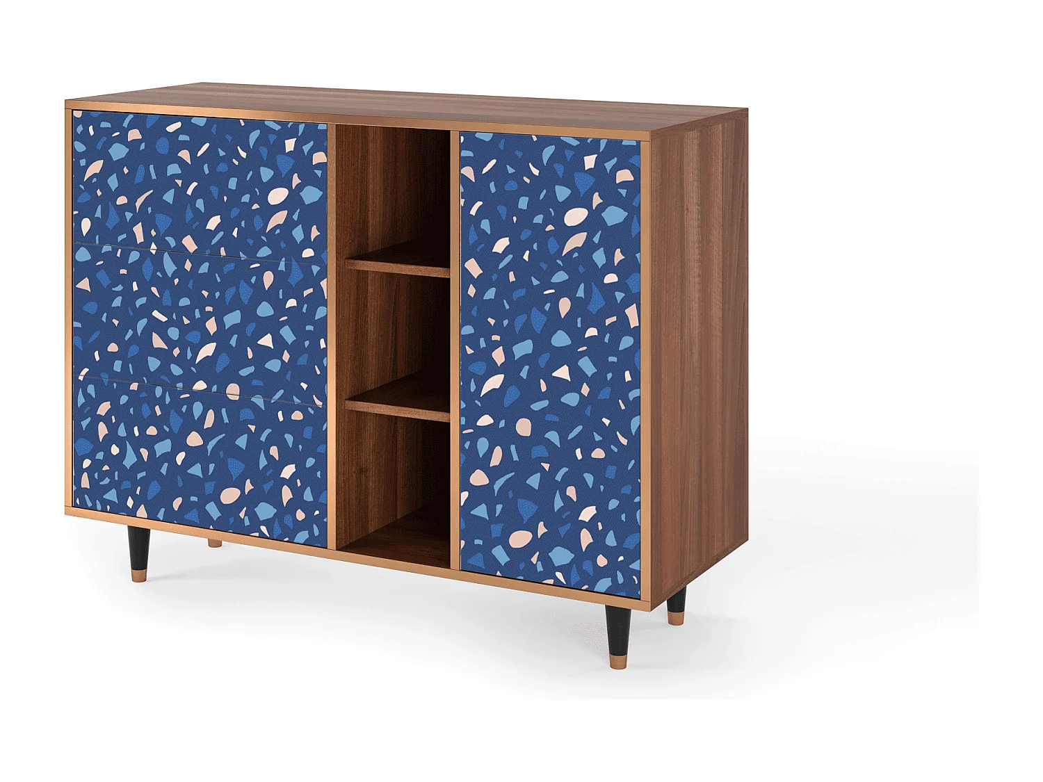 Buffet - 125x98x48 cm - BS2 - Soap Whirpool, Noyer