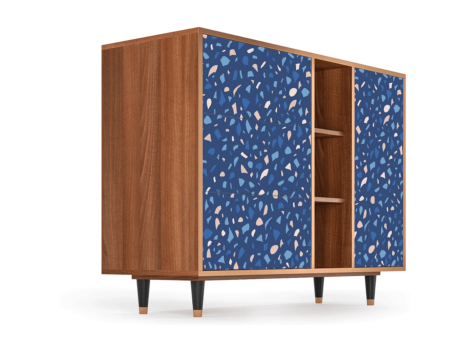 Buffet - 125x98x48 cm - BS2 - Soap Whirpool, Noyer