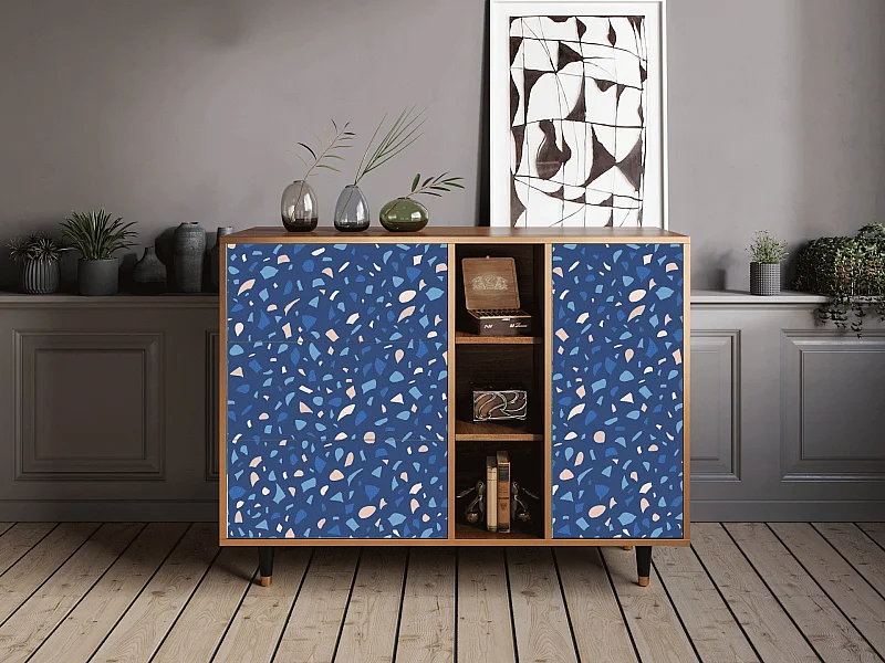 Kredens - 125x98x48 cm - BS2 - Soap Whirpool, Orzech