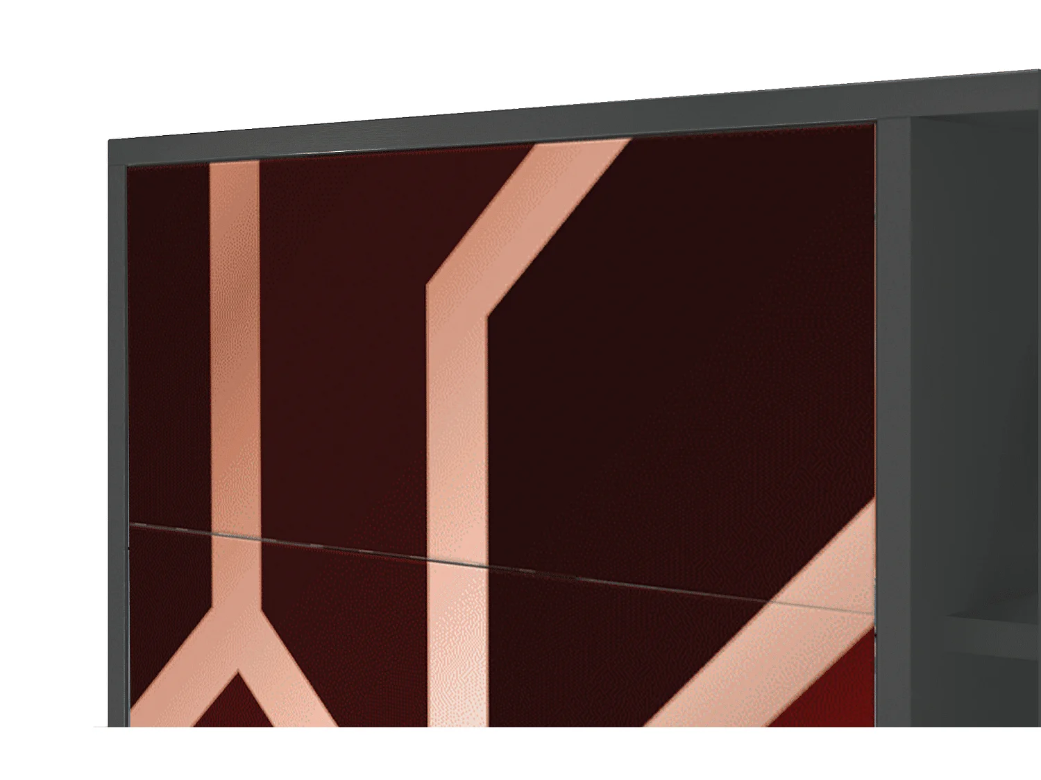 Dressoir - 125x98x48 cm - BS2 - Velvet 1920's, Antraciet