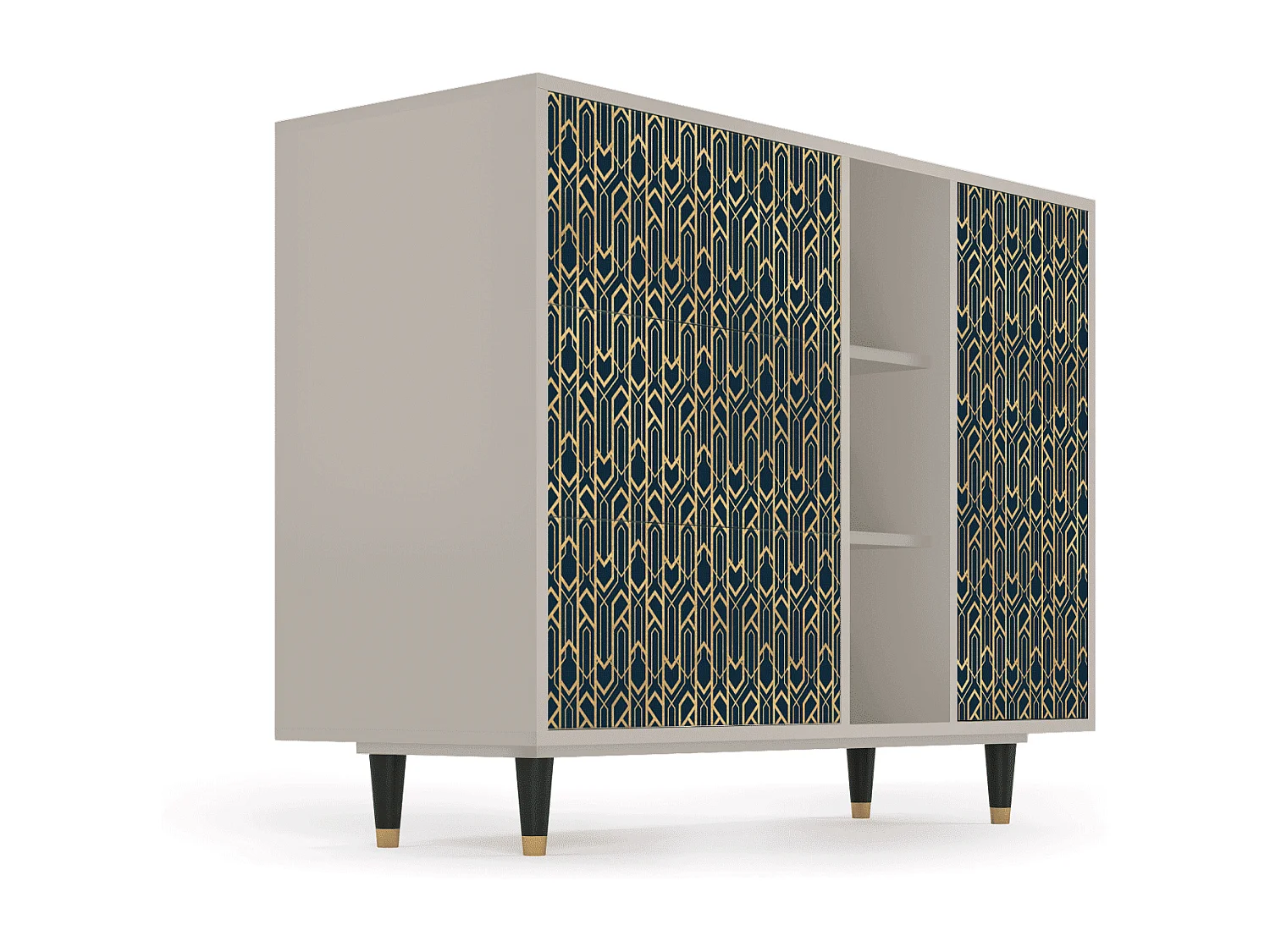 Credenza - 125x98x48 cm - BS2 - Golden Empire, Sabbia