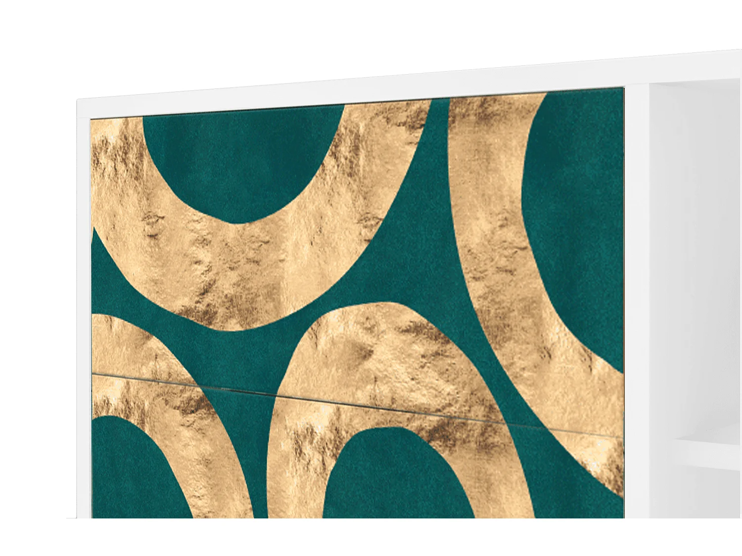 Kredens - 125x98x48 cm - BS2 - Zircon Sphere, Biały