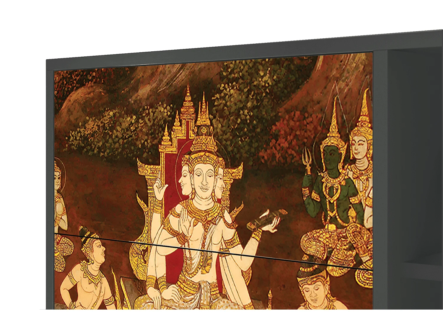 Buffet - 125x98x48 cm - BS2 - Malyavan, Anthracite