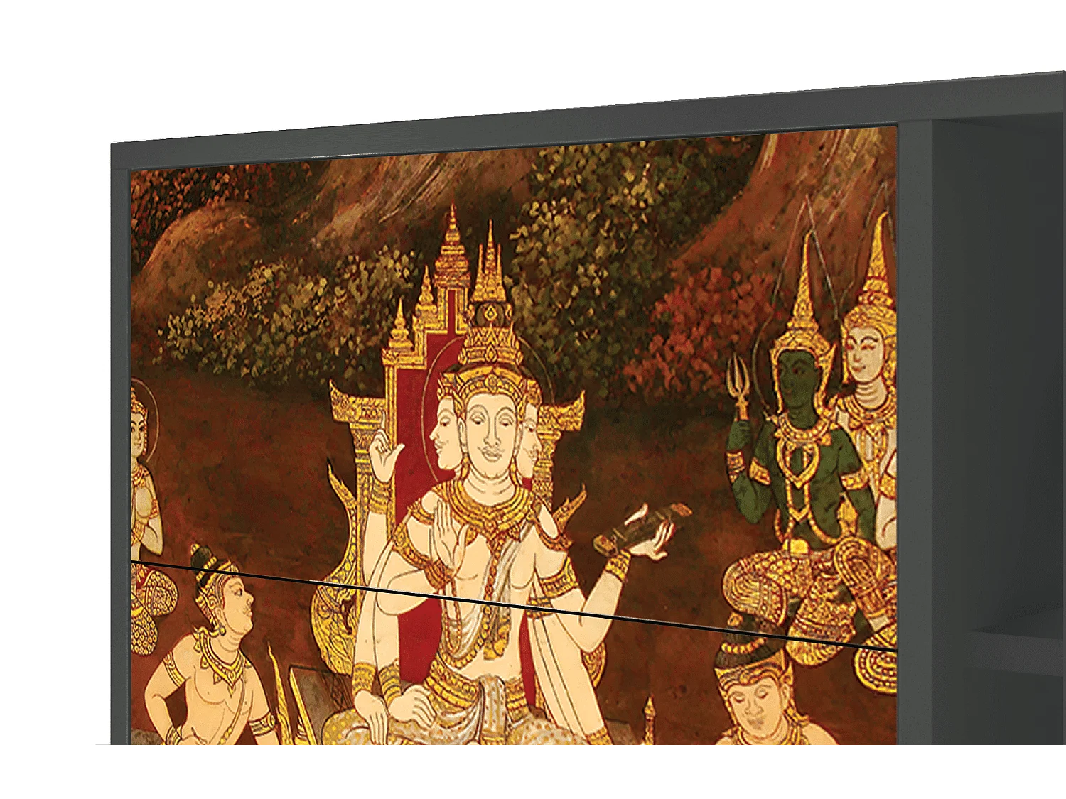 Buffet - 125x98x48 cm - BS2 - Malyavan, Anthracite