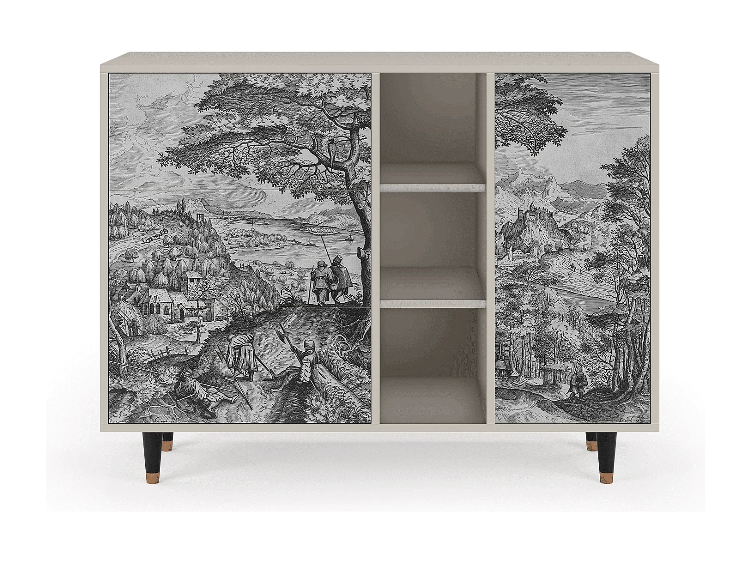 Credenza - 125x98x48 cm - BS2 - Milites Requiescentes, Sabbia