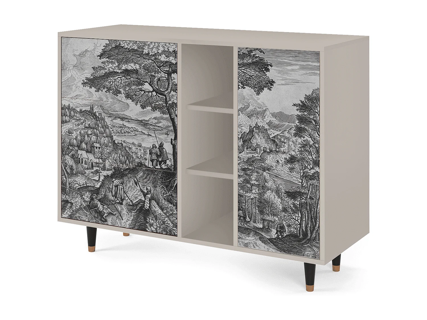 Credenza - 125x98x48 cm - BS2 - Milites Requiescentes, Sabbia
