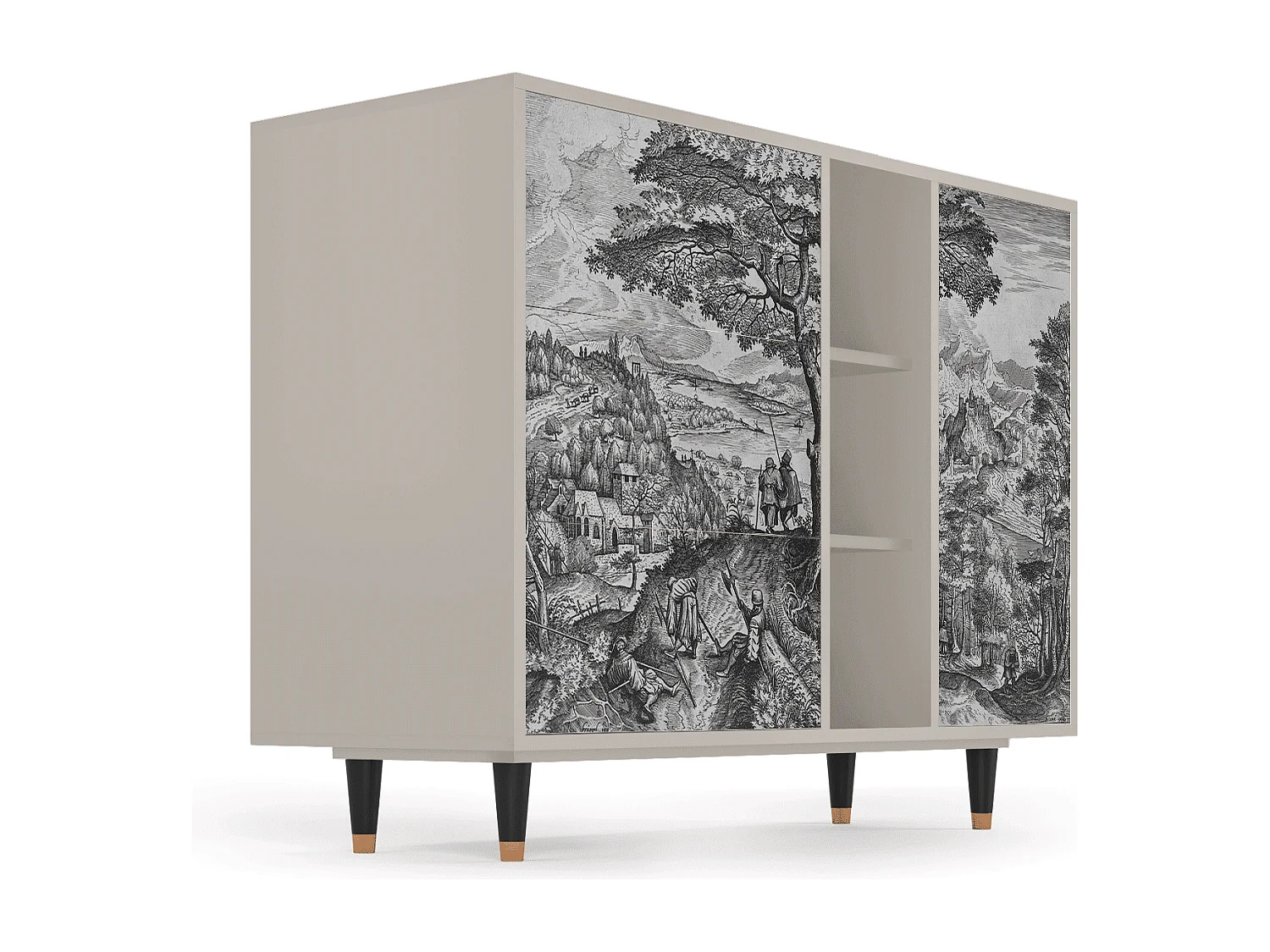 Credenza - 125x98x48 cm - BS2 - Milites Requiescentes, Sabbia